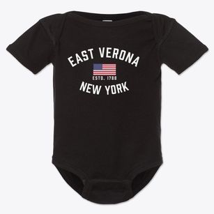 East Verona New York Patriot Baby Onesie