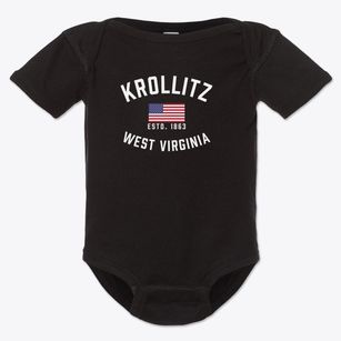 Krollitz West Virginia Patriot Baby Onesie