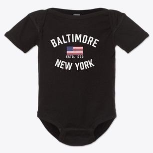 Baltimore New York Patriot Baby Onesie