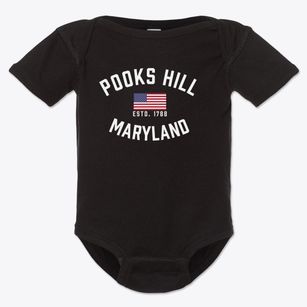 Pooks Hill Maryland Patriot Baby Onesie