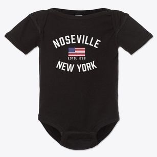 Noseville New York Patriot Baby Onesie