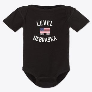 Level Nebraska Patriot Baby Onesie