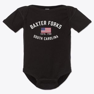 Baxter Forks South Carolina Patriot Baby Onesie