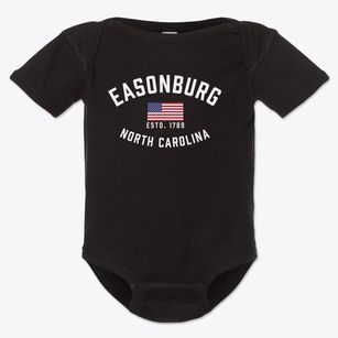 Easonburg North Carolina Patriot Baby Onesie