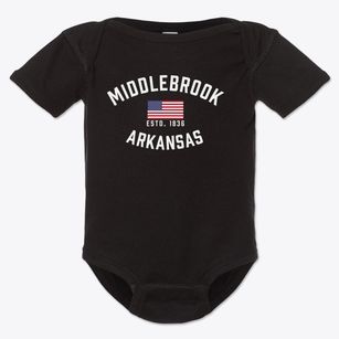 Middlebrook Arkansas Patriot Baby Onesie