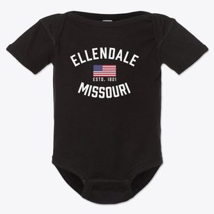 Ellendale Missouri Patriot Baby Onesie