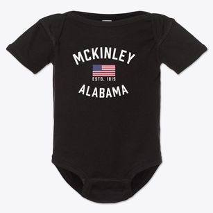 Mckinley Alabama Patriot Baby Onesie