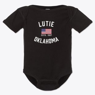 Lutie Oklahoma Patriot Baby Onesie