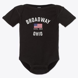 Broadway Ohio Patriot Baby Onesie