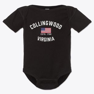 Collingwood Virginia Patriot Baby Onesie