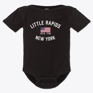 Little Rapids New York Patriot Baby Onesie