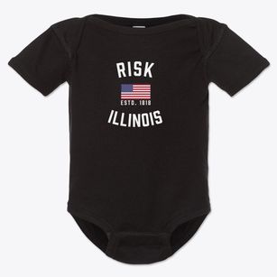 Risk Illinois Patriot Baby Onesie