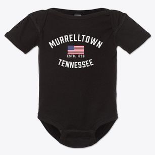 Murrelltown Tennessee Patriot Baby Onesie