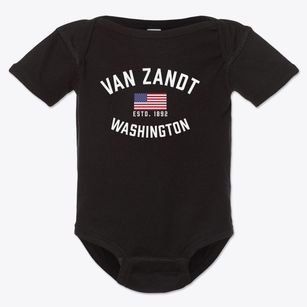 Van Zandt Washington Patriot Baby Onesie