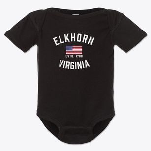 Elkhorn Virginia Patriot Baby Onesie