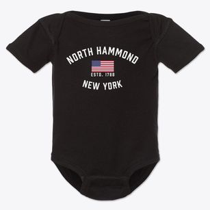 North Hammond New York Patriot Baby Onesie