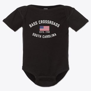 Bass Crossroads South Carolina Patriot Baby Onesie