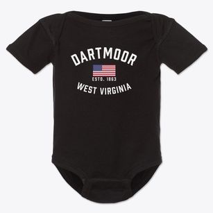 Dartmoor West Virginia Patriot Baby Onesie