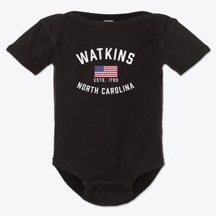Watkins North Carolina Patriot Baby Onesie