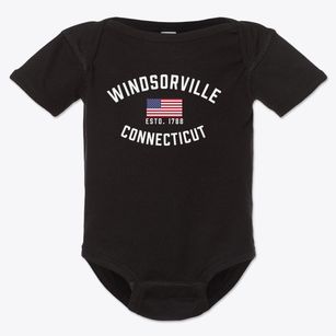 Windsorville Connecticut Patriot Baby Onesie