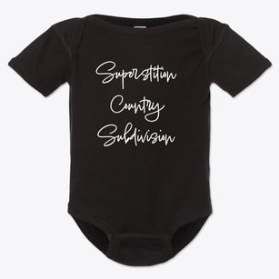 Superstition Country Subdivision Arizona Freestyle Baby Onesie