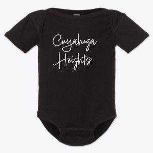 Cuyahoga Heights Ohio Freestyle Baby Onesie