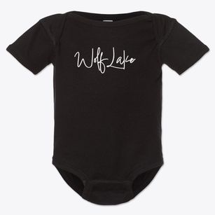 Wolf Lake Minnesota Freestyle Baby Onesie