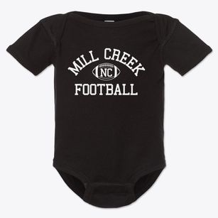 Mill Creek North Carolina Football Baby Onesie