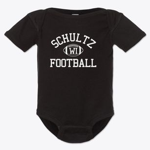 Schultz Wisconsin Football Baby Onesie