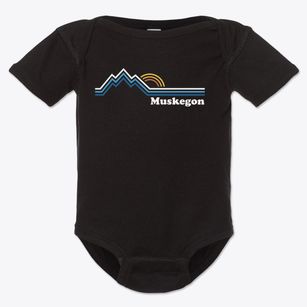 Muskegon Mississippi Mountain View Baby Onesie
