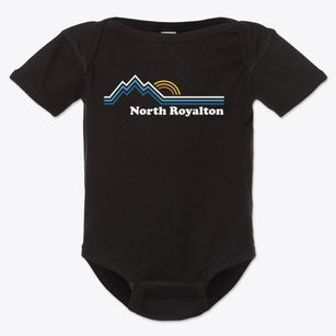 North Royalton Vermont Mountain View Baby Onesie