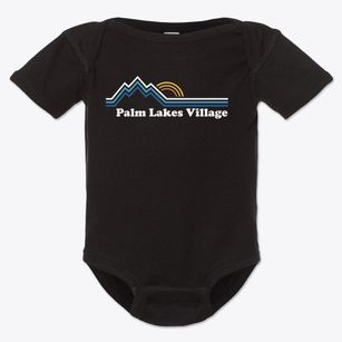Palm Lakes Village Arizona Mountain View Baby Onesie