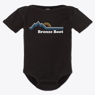 Bronze Boot Arizona Mountain View Baby Onesie