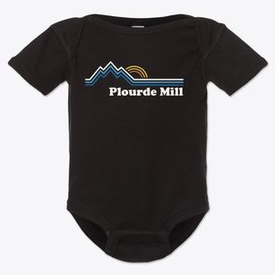 Plourde Mill Maine Mountain View Baby Onesie