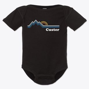 Custer Wisconsin Mountain View Baby Onesie
