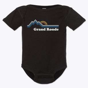 Grand Ronde Oregon Mountain View Baby Onesie