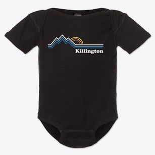 Killington Vermont Mountain View Baby Onesie