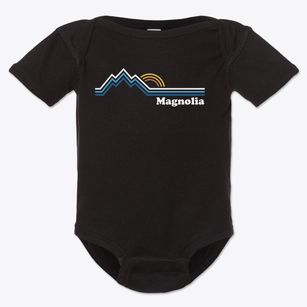 Magnolia Colorado Mountain View Baby Onesie
