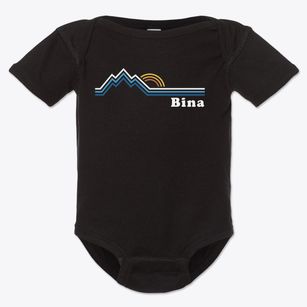 Bina North Carolina Mountain View Baby Onesie