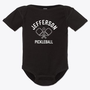 Jefferson California Pickleball Baby Onesie