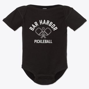 Bar Harbor Maine Pickleball Baby Onesie