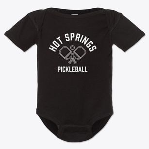 Hot Springs Arkansas Pickleball Baby Onesie