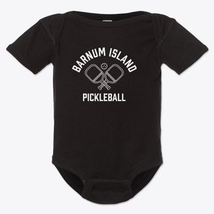 Barnum Island New York Pickleball Baby Onesie