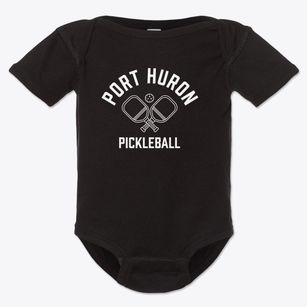 Port Huron Michigan Pickleball Baby Onesie