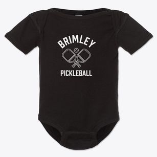 Brimley Michigan Pickleball Baby Onesie