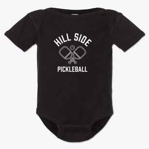 Hill Side South Dakota Pickleball Baby Onesie