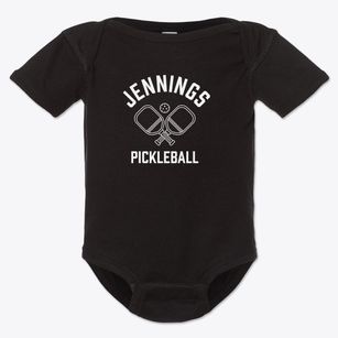 Jennings Louisiana Pickleball Baby Onesie
