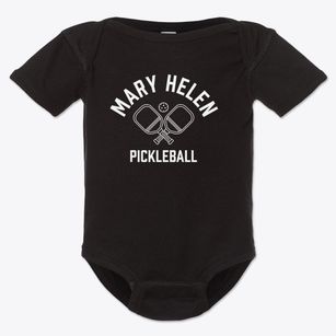 Mary Helen Kentucky Pickleball Baby Onesie