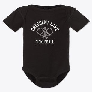 Crescent Lake New Hampshire Pickleball Baby Onesie