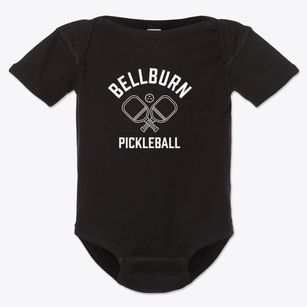 Bellburn West Virginia Pickleball Baby Onesie